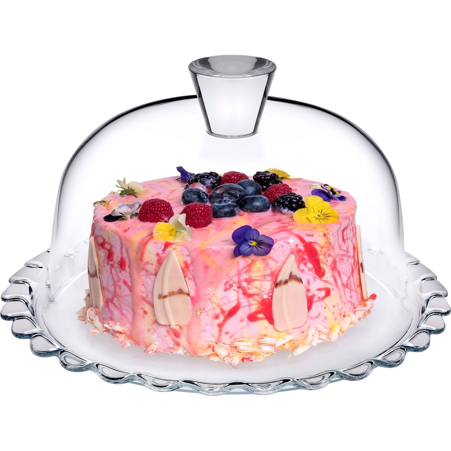 PASABAHCE - Piatto Torta in vetro con campana Linea Patisserie - diametro 26 cm